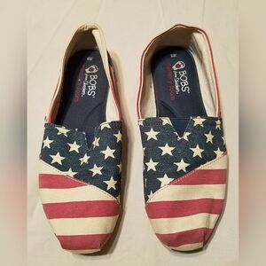 Bob's by Sketchers USA flag flats